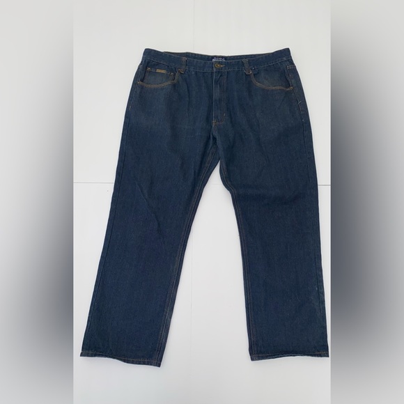 Parish Nation Straight Jeans Health Wealth Wisdom Dark - Picture 2 of 9